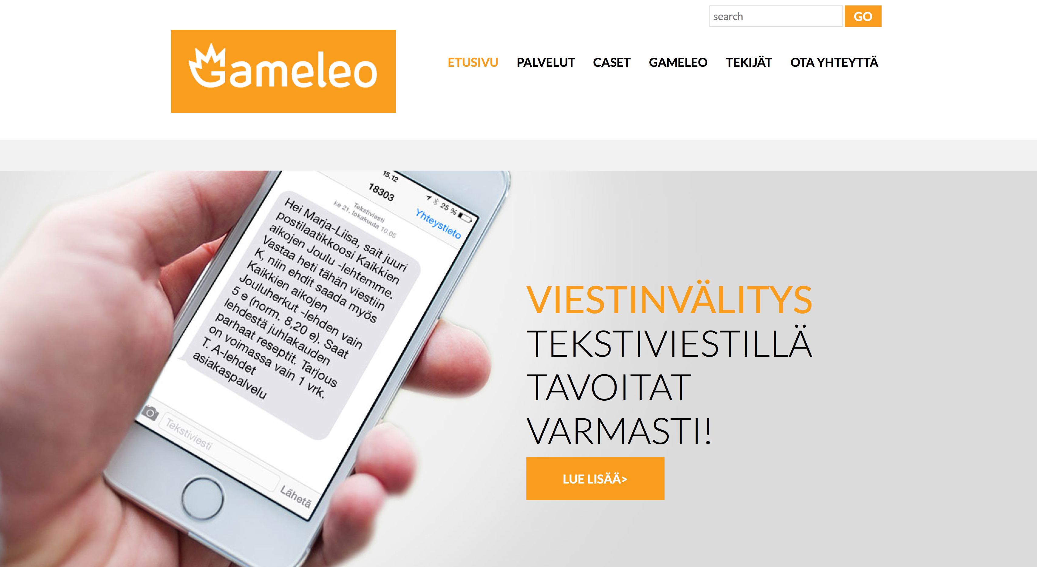 Gameleo.fi sivuston uudistus